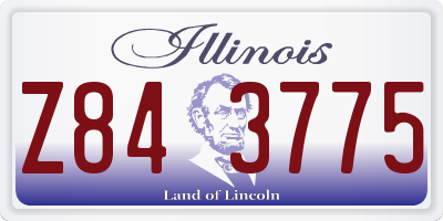 IL license plate Z843775