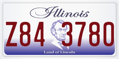 IL license plate Z843780