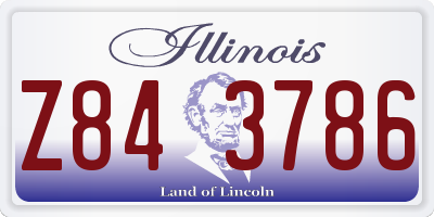 IL license plate Z843786