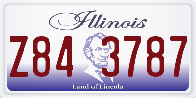 IL license plate Z843787