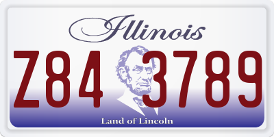 IL license plate Z843789