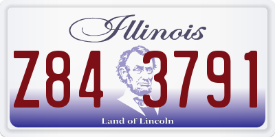 IL license plate Z843791