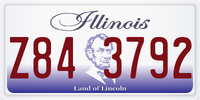 IL license plate Z843792