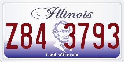 IL license plate Z843793