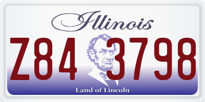 IL license plate Z843798