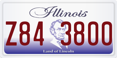 IL license plate Z843800