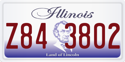 IL license plate Z843802