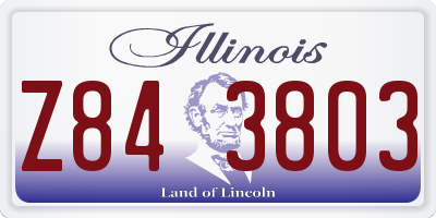 IL license plate Z843803