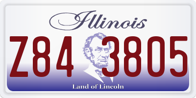 IL license plate Z843805
