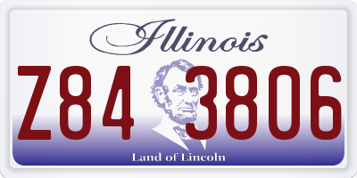 IL license plate Z843806