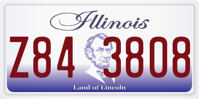 IL license plate Z843808