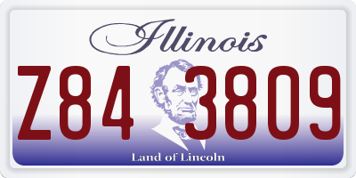 IL license plate Z843809