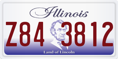 IL license plate Z843812