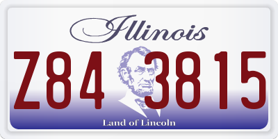 IL license plate Z843815