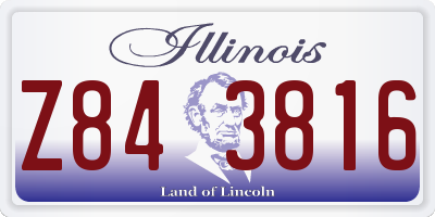 IL license plate Z843816