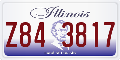 IL license plate Z843817