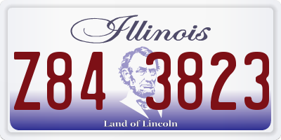 IL license plate Z843823