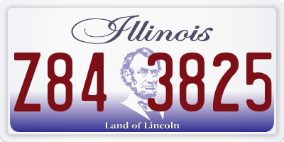 IL license plate Z843825