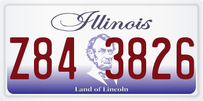 IL license plate Z843826