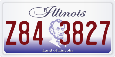 IL license plate Z843827