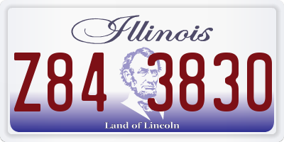 IL license plate Z843830