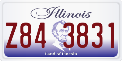 IL license plate Z843831