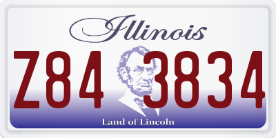 IL license plate Z843834