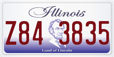 IL license plate Z843835
