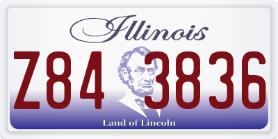 IL license plate Z843836