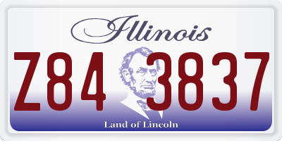 IL license plate Z843837