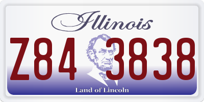 IL license plate Z843838