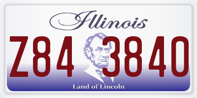 IL license plate Z843840