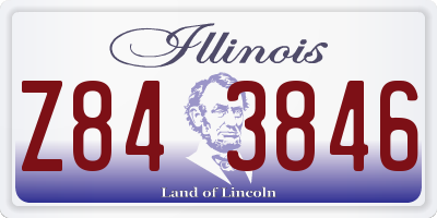 IL license plate Z843846
