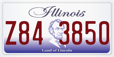 IL license plate Z843850