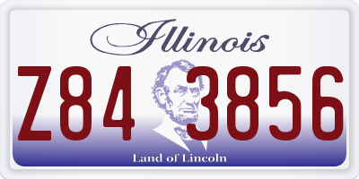IL license plate Z843856