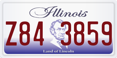 IL license plate Z843859