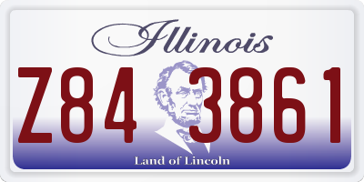 IL license plate Z843861