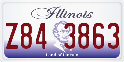 IL license plate Z843863