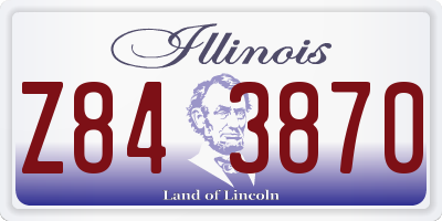 IL license plate Z843870