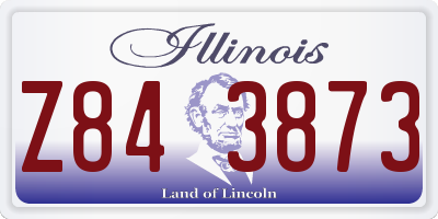 IL license plate Z843873