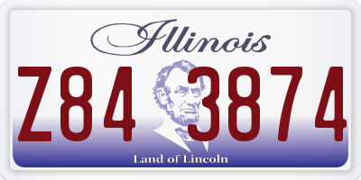 IL license plate Z843874