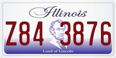 IL license plate Z843876