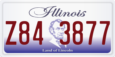 IL license plate Z843877