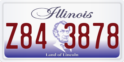 IL license plate Z843878