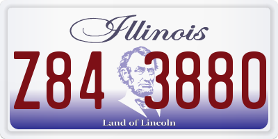 IL license plate Z843880