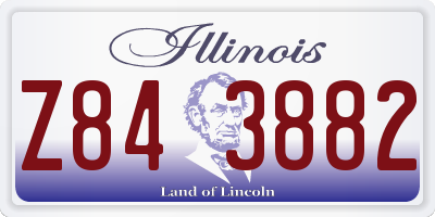 IL license plate Z843882