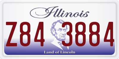 IL license plate Z843884