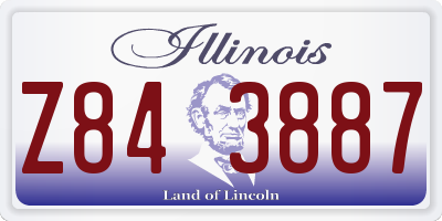 IL license plate Z843887