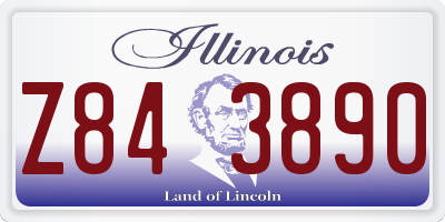 IL license plate Z843890