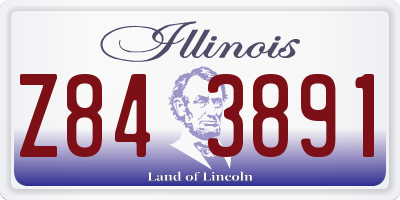 IL license plate Z843891